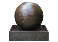 Luna Ball Fountain - Small Rust